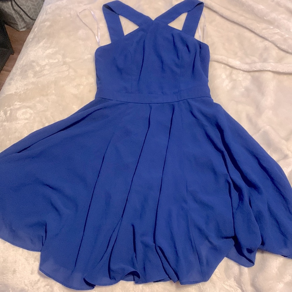 Zip up blue dress ♡︎